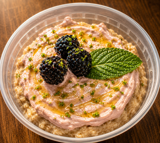 BlackBerry Mojito Overnight Oats