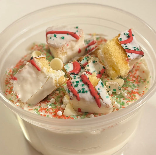 Christmas Tree Cake Protein Cheesecake